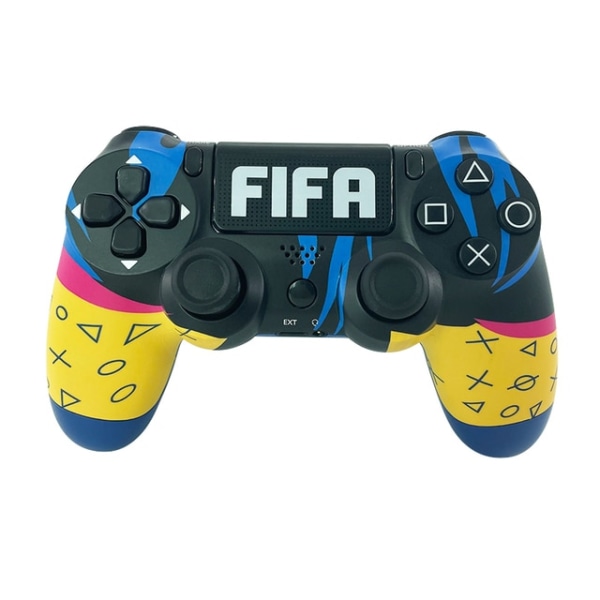Bluetooth trådlös spelkontroll för PS4 Joystick Controller FIFA Blue