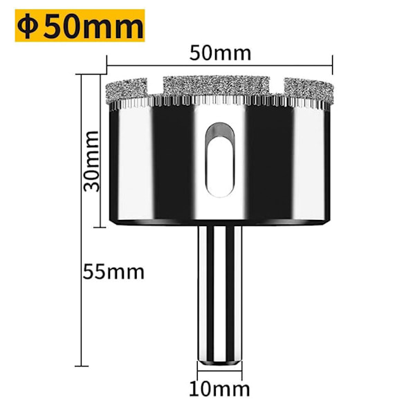 Hålsågsborrar Marmorborr 50MM 50mm