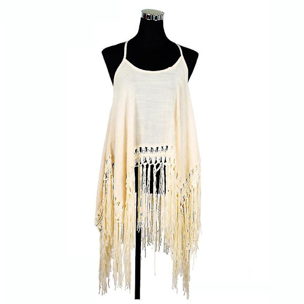 Suspenderblus Tofs Kaftan Beachwear Bikini Cover Up