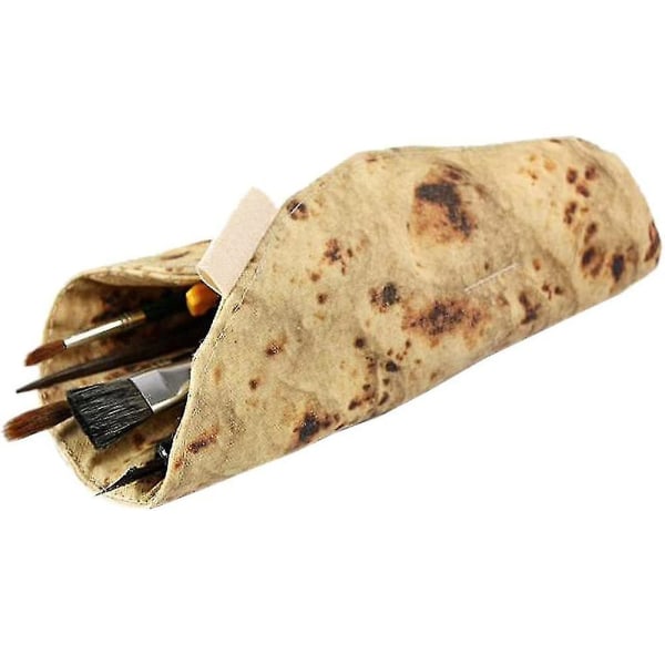 Creative Tortilla Pen Pennlåda Intressant mexikansk Tortilla Brevpapper Pennväska Pennhållare Sminkväska