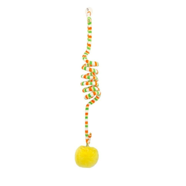 2st Scratch Rep Cat Stick Interactive Cat Hängande leksak ORANGE Orange