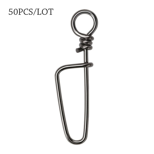 50 st Fishing Snap Connector med Pin Heavy Duty Ball 4 4 4