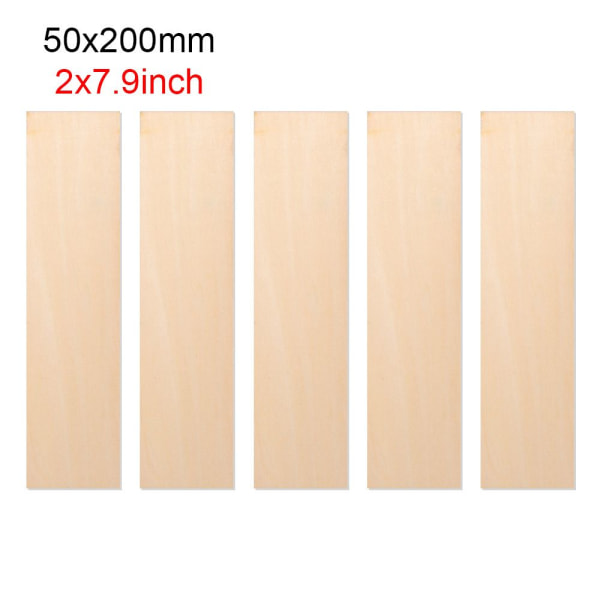 5st Aircraft Toys Basswood Board 50X200MM 50x200mm
