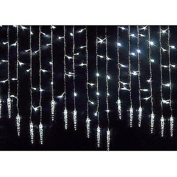 (Vit) 3,5M 96 LED istappar julslingor Gardin Julfest Heminredning