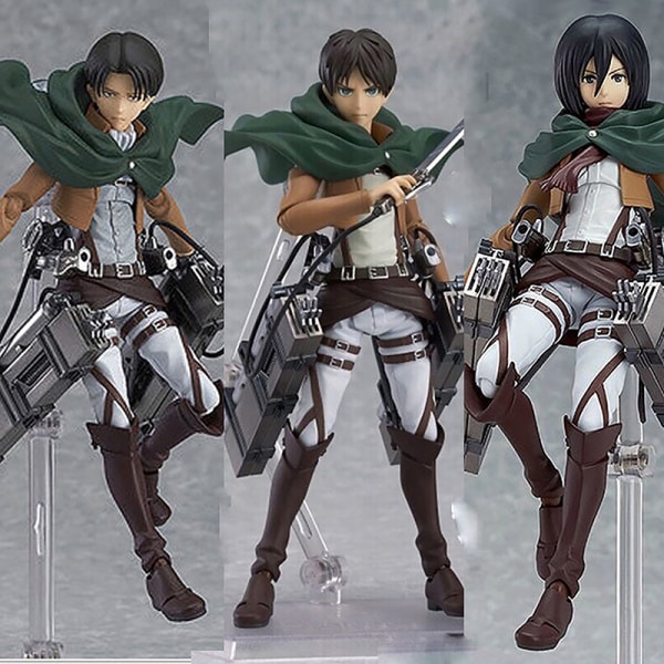 1st Figma Levi Eren Mikasa Ackerman Actionfigur Anime Attack A1 A1