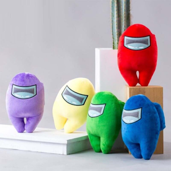 Among Us Plysch mjuk leksak Doll Game Barn Figur Plysch Kids Xmas Blue Green