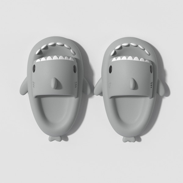 Shark Slippers Summer Couple Tjock sula inomhus Anti-halksandaler grey 160mm