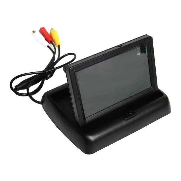 Mengxi 4,3 tum Lcd 12v hopfällbar bildskärm Bil bakifrån Backup Backkamera Monitor