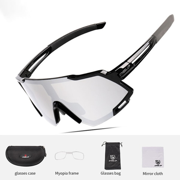 Cykelglasögon Glasögon Solglasögon Glasögon UV400 Anti-Imma Svart Full beläggning