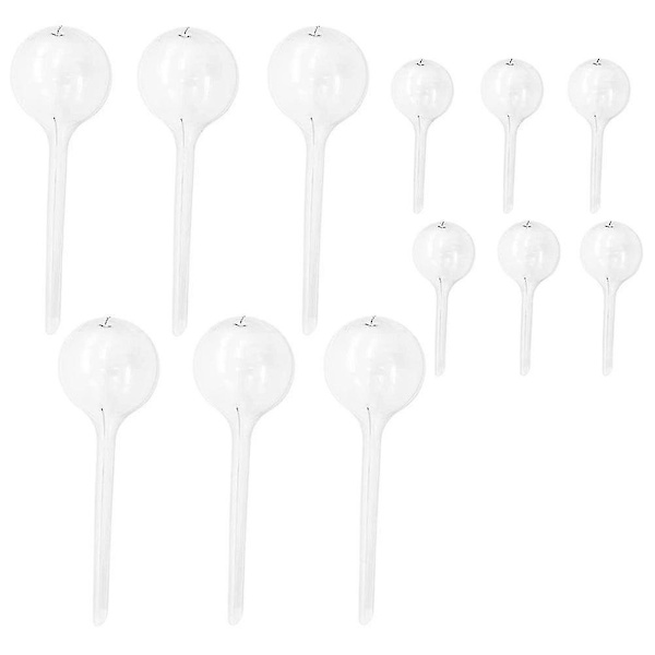 12-pack automatiska bevattningslampor, självvattnande klot, självbevattnade plast A