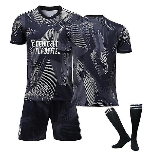 22-23 Real Madrid fotbollströja T-shirt Shorts Fotbollströja Unnumbered Kids 26(140-150CM)