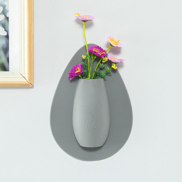 Silikonvas Blomkruka GRÅ grey