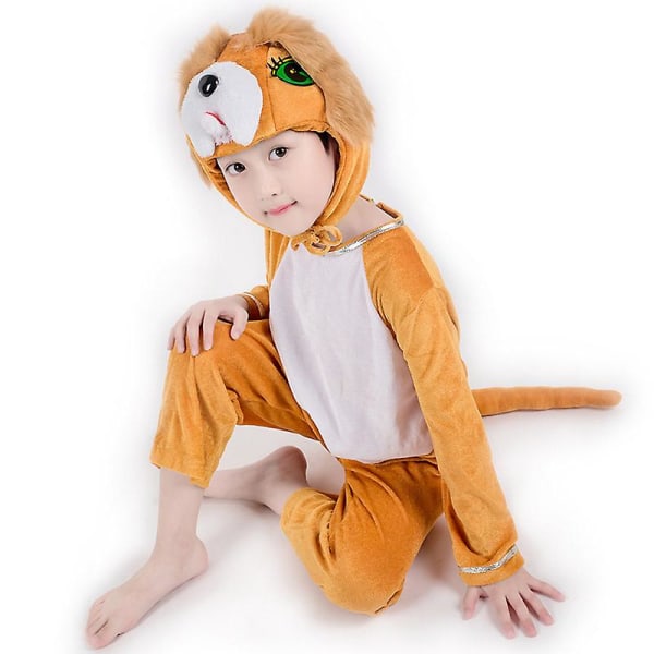 Gul Hund Cosplay Kostym Kostym Scenkläder Semesterkläder M (120cm) 4XL (170cm)
