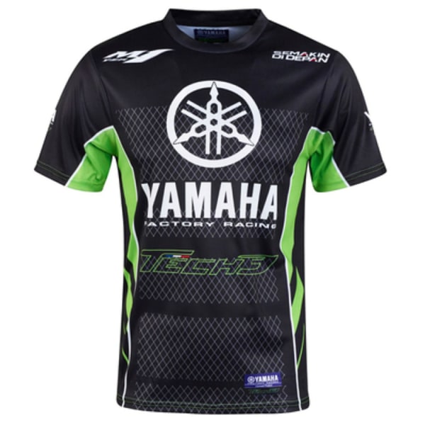 Sommar Yamaha motorcykel casual kortärmad T-shirt för män och kvinnor med rund halsringad T-shirt style 2 XL