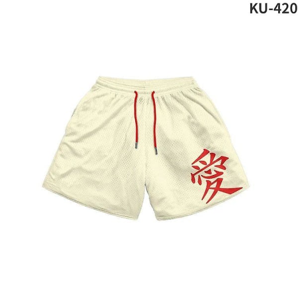 Naruto Akatsuki Herrshorts Sommar Casual Anime Beach Shorts naruto 9 XL