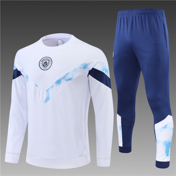 22-23 New Season Manchester City Långärmad tröja för vuxna/barn white、 18#