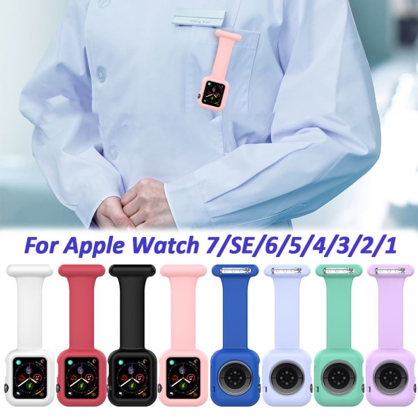 Nurse Watch Pin Armband för Apple Watch blue 38MM/40MM/41MM-38MM/40MM/41MM