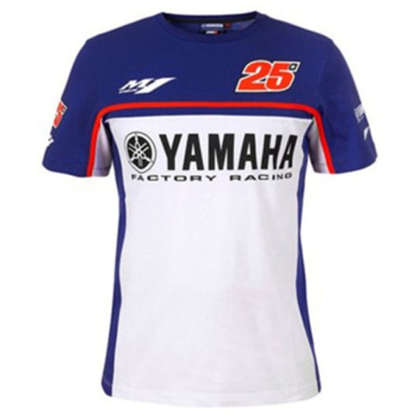 Sommar Yamaha motorcykel casual kortärmad T-shirt för män och kvinnor med rund halsringad T-shirt style 4 M