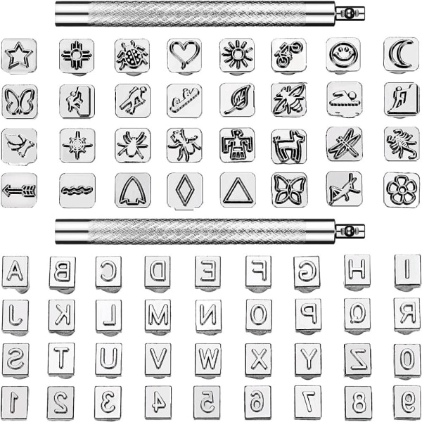 läder stämplar alfabet stämplar läder verktygssats