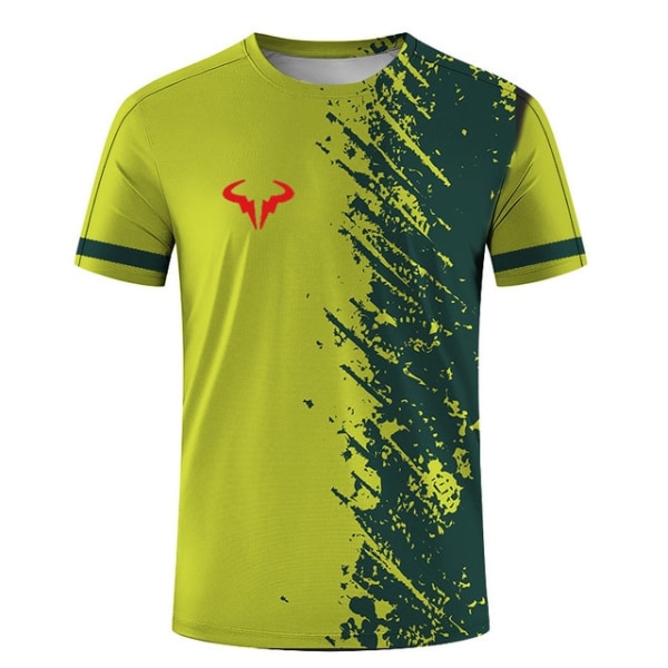Sommar T-shirt badminton tennis serie kortärmad T-shirt style 1 4XL
