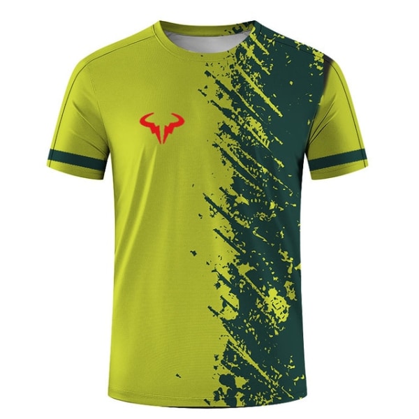 Sommar T-shirt badminton tennis serie kortärmad T-shirt style 1 L