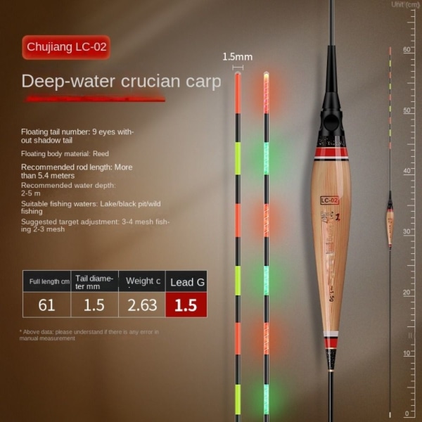 Elektronisk fiskeflotta Light Float LC-02-1.5G LC-02-1.5G LC-02-1.5g