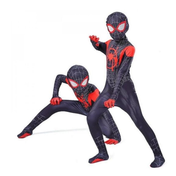 Kostym Spiderman Cosplay Jumpsuit Halloween Cosplay Kostym 160cm 110cm