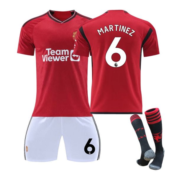 23-24 Red Devils Home #6 MARTINEZ Shirt Training Kit XL