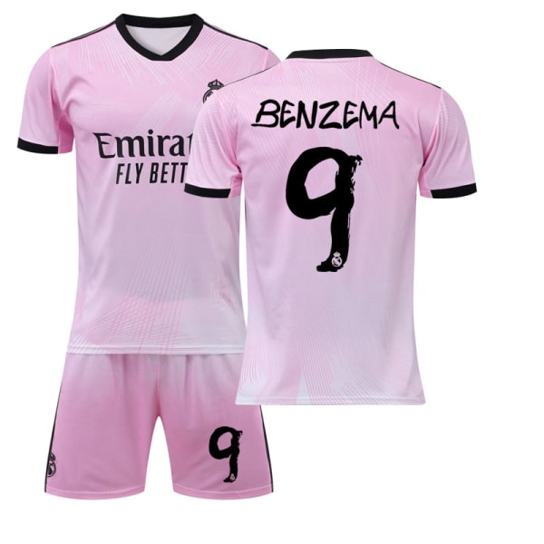 22 Real Madrid Minnesmärke tröja nr. 9 Benzema tröja 20(115125cm)