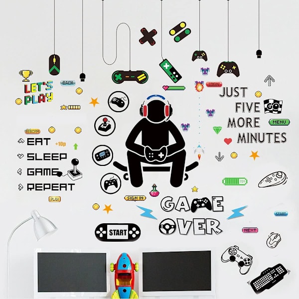 Väggdekaler för videospel - Väggdekaler för DIY Gaming