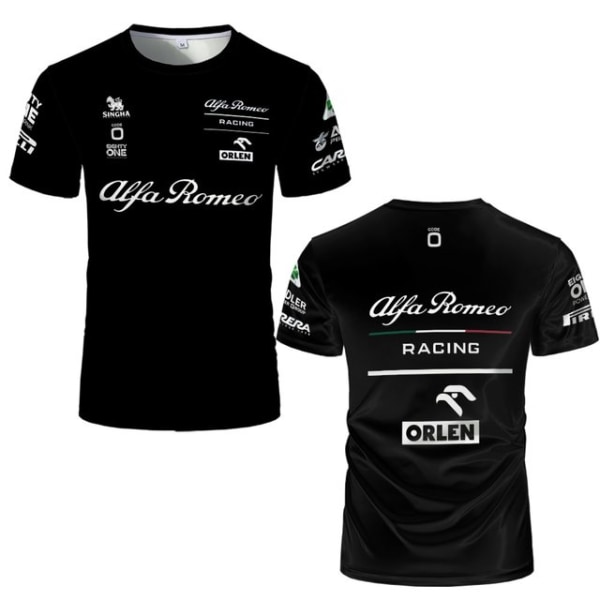 Alfa Romeo T-shirt Formel 1 Racing 3D printed Streetwear black M