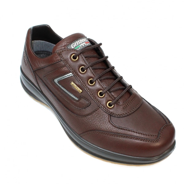 Grisport Mens Airwalker Läder Walking Shoes Brown 12 UK