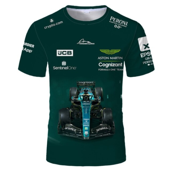 2023 sommar andas Aston Martin F1 kortärmad T-shirt L