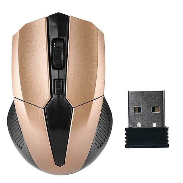 Bärbar 319 2,4ghz trådlös mus Office Gaming Mouse gold