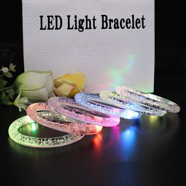 10st LED-armband Glow Armband TRANSPARANT transparent