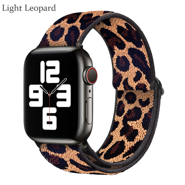 Nylon för Apple Watch band Light Leopard