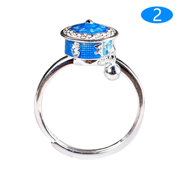 1 Styck Retro Traditionell Relief Ring Justerbar Fidget Ring 2
