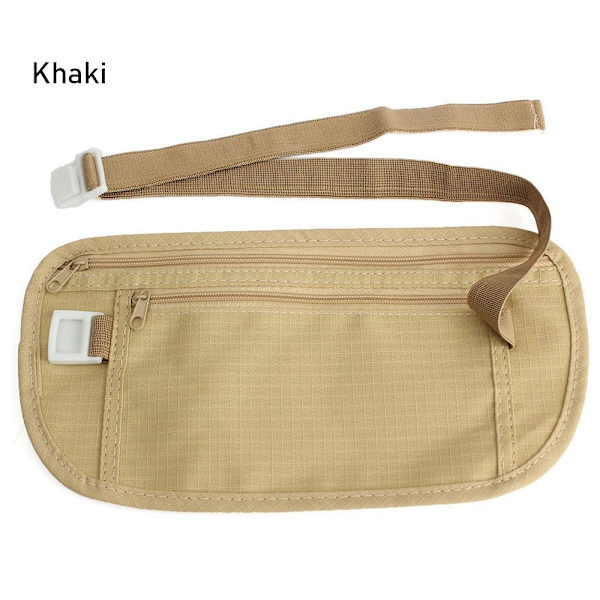 Löparväska i tyg Användbar resväska KHAKI khaki