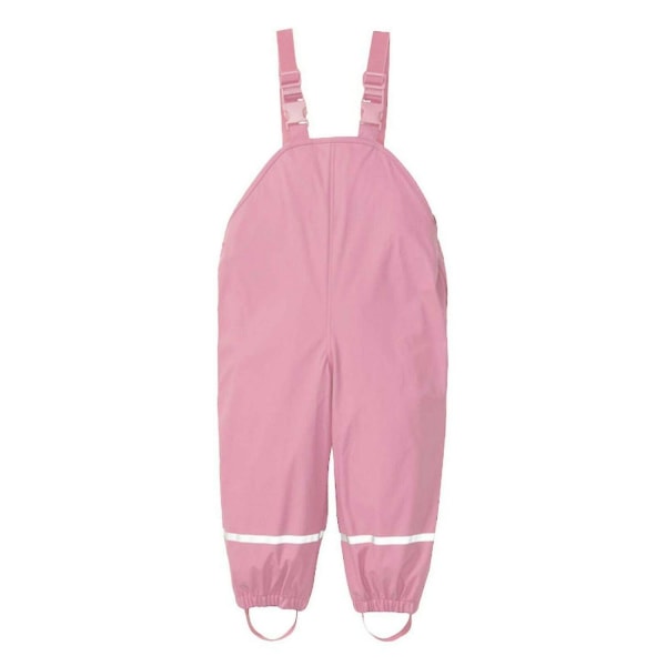 Regnbyxor för barn Vindtäta Vattentäta Jumpsuit Kläder Pink