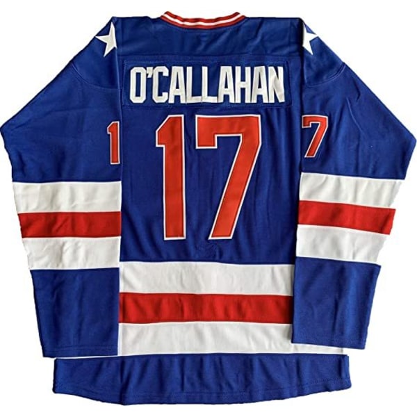 1980 USA hockeytröja #17 O'CALLAHAN på ishockeytröja blue 2XL