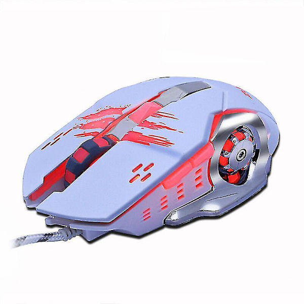 MMR4 Wired Mouse Gamer Möss LED Bordsspeldator Optiska spelmöss för bärbar dator