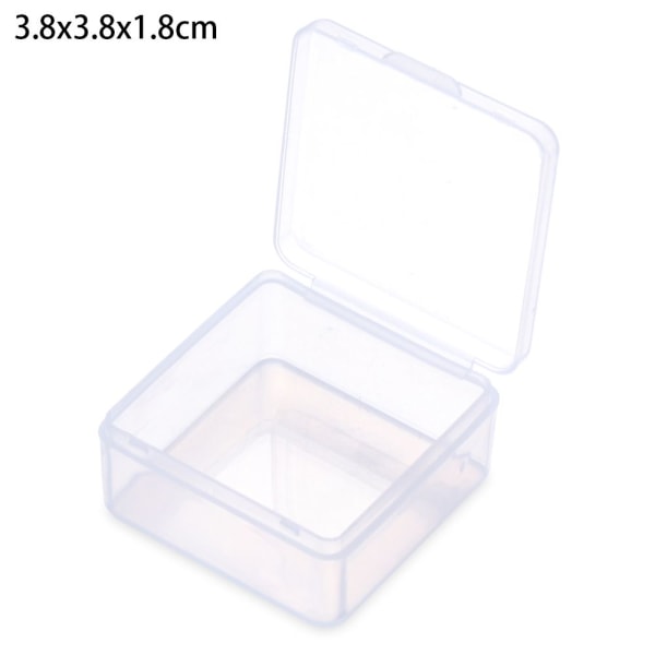 Små förvaringsboxpärlor Behållare 3.8X3.8X1.8CM 3.8x3.8x1.8cm