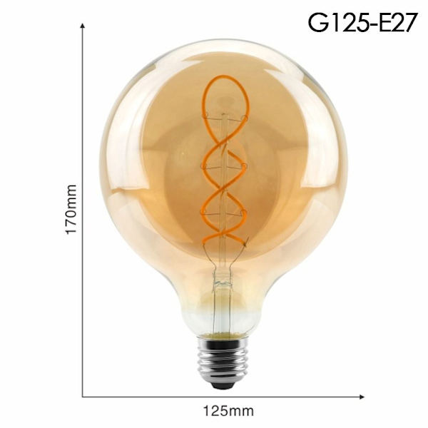 Vintage retro glödlampa G125-E27 G125-E27 G125-E27