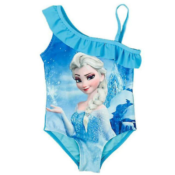 Flickor tecknad baddräkt i ett stycke baby söt bikini baddräkt style 4 L (5-8Y)