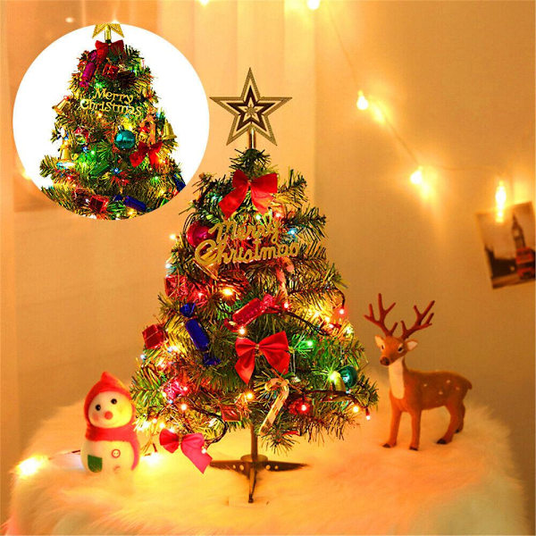 50cm Desktop LED Julgran Set med LED-ljus