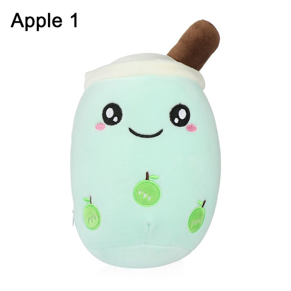 Bubble Tea Cup Formad kudde Mjölkte-mönster APPLE 1 1 apple 1-1