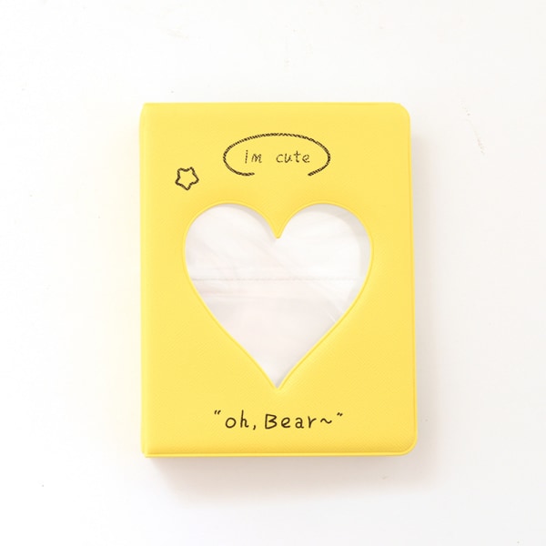 3 tums Kpop Idol Card Binder Fotoalbum Yellow L