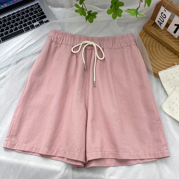 2023 fashion summer Y2k shorts dam jeansshorts rak passform Pink Pink 962d  | Pink | Fyndiq