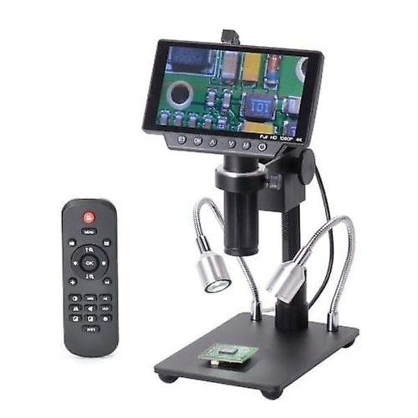 HY-1070 5 tums skärm 16MP 4K 1080P 60FPS USB & WIFI Digital industrimikroskopkamera 150X