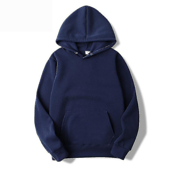 Luvtröjor för män Höst Man Casual Hoodies Sweatshirts navy